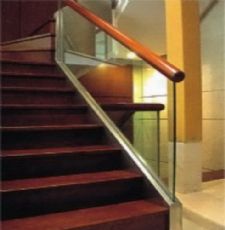 Wood & glass stairs