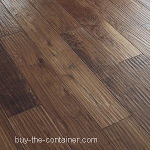 Hand scraped balck walnut solid wood flooring