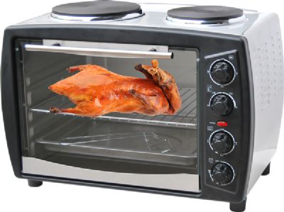 35L Toaster oven with two hot plates