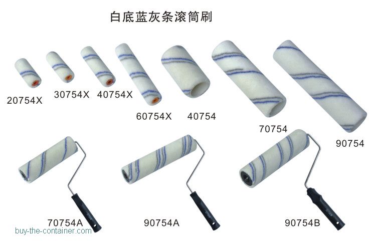 Blue & Grey Strip Roller